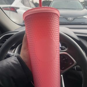 Starbucks soft touch pink studded venti cup